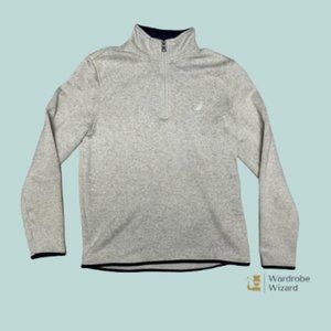 NAUTICA Men's Quarter Zip Sweater, M Cream